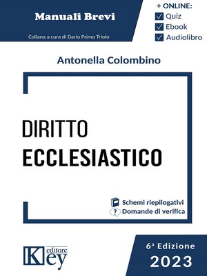 cover image of Diritto ecclesiastico 2023